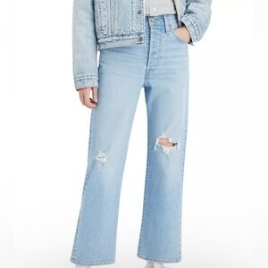 NWT LEVI'S Women's Ribcage Straight Ankle Jeans Size 24